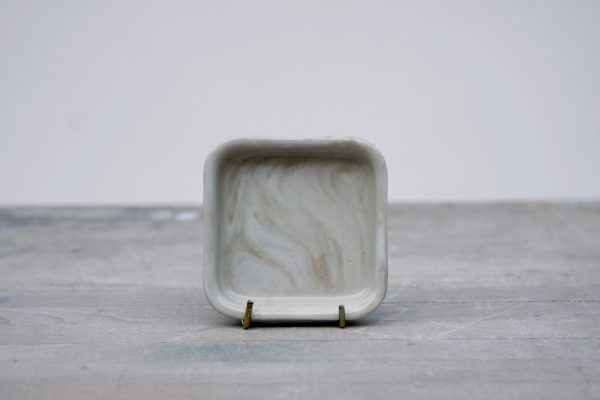 Espresso Saucer - White/Brown/Marbled