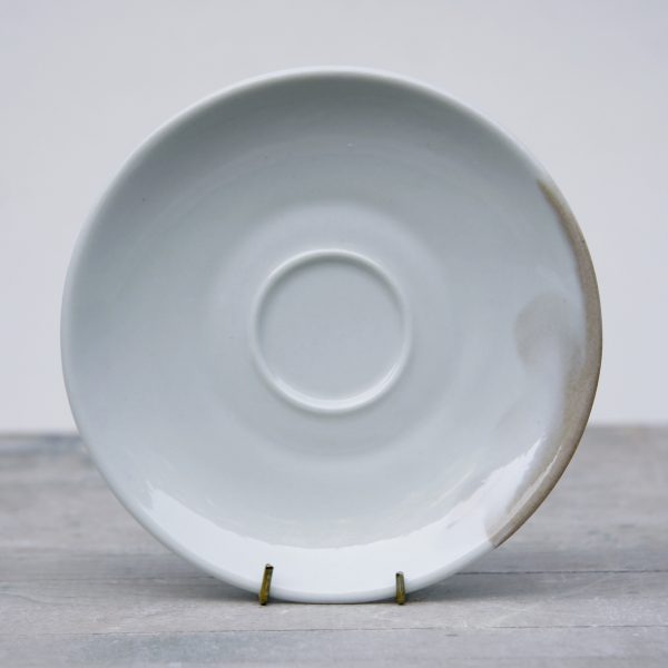 Lungo Saucer - White/Brown/Marbled - Image 3