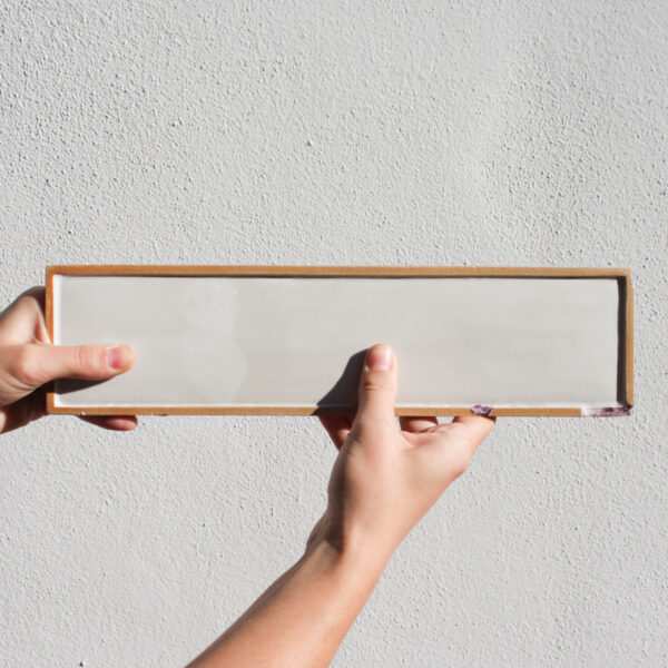 Upcycled Tray with Pink luster