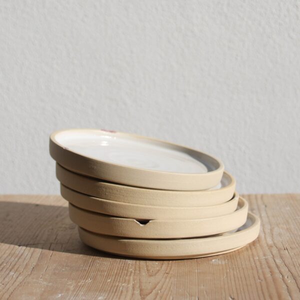Upcycled Desert Plate with Pink luster - Image 3